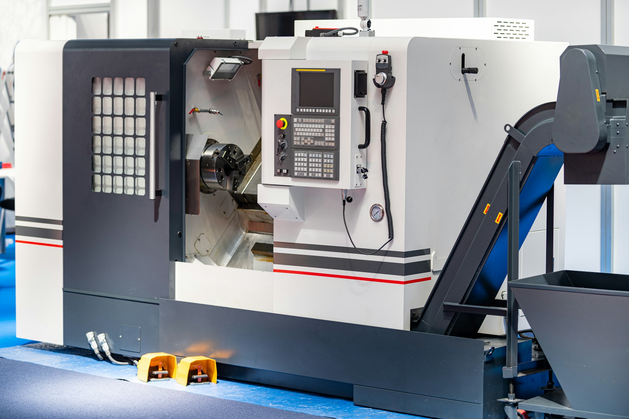 Automated CNC Machine in a Metal Processing Plant